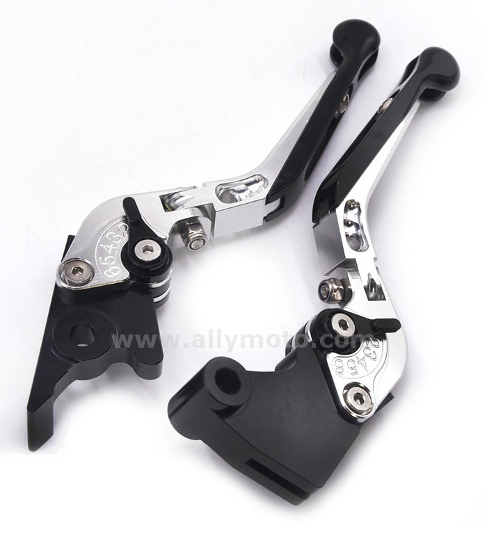 008 Silver Folding CNC Motorbike Brakes Clutch Levers For Honda CBR900RR NC700 S X-6